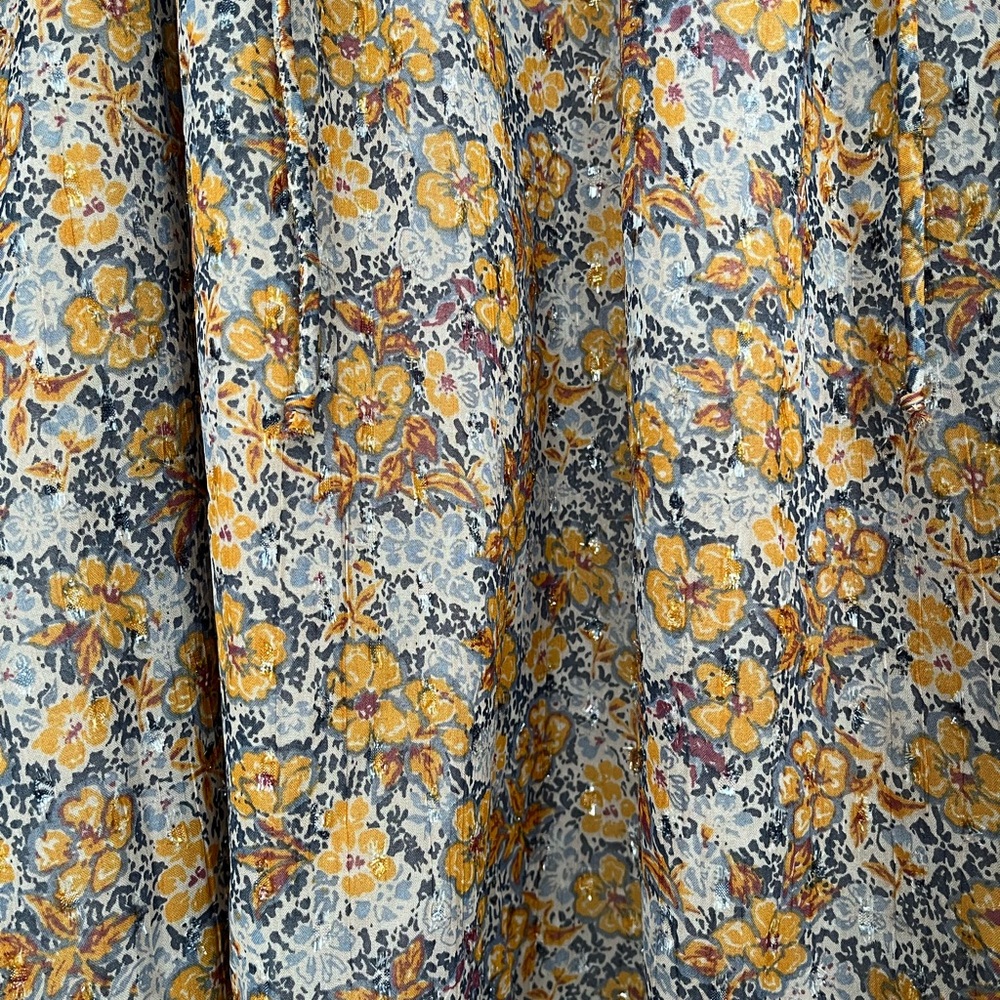 {American Eagle} Long Sleeve Chiffon Floral Babydoll Mini Dress - Medium - NWT - Picture 5 of 11
